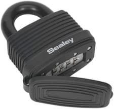 Image of Sealey PL302CW Steel Body Weatherproof Combination Padlock 48mm