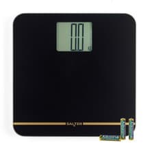 Image of Salter Max Digital Bathroom Scale – 250kg, LCD Display, Large Platform, Black