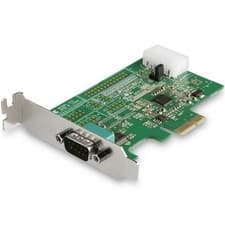Image of StarTech 1-port PCI Express RS232 Serial Adapter Card - PCIe RS232 Serial Hos...