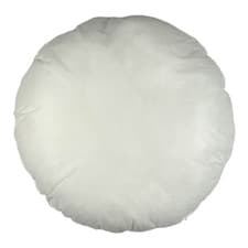 Image of Round Hollowfibre Cushion Pad Insert – White Sofa, Chair & Scatter, 3 Sizes