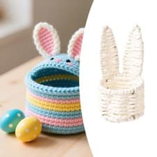 Image of Woven Storage Basket Carrying Baskets Decorative Organizing Storage Bin with