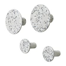Image of Blomus Ponto Wall Hooks Set Of 4 Terrazzo Grey