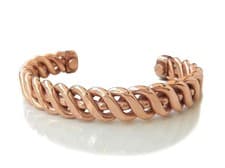 Image of Pure Copper Kada Bracelet for Men and Women 12 MM Chain Kada