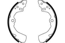 Image of Brake shoes GS8549 TRW for DAIHATSU SUZUKI SUBARU ROVER