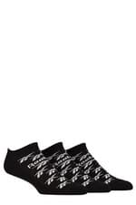 Image of Trainer Socks Reebok - Unisex Mens Womens 'Essentials' Logo Patterned Cotton 3pk