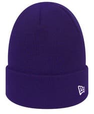 Image of NEW ERA BEANIE HAT PLAIN MENS BLACK CUFFED KNITTED WINTER WARM FLAG KNIT CAP