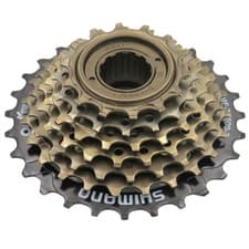 Image of Shimano Tourney Freewheel MF-TZ500 14-28 Tooth 7 Speed Screw-On Steel -H