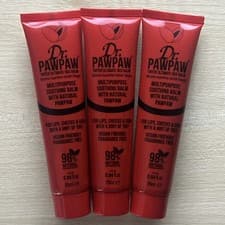 Image of Dr PawPaw Original Red Balm for Lips, Cheeks & Other Cosmetics Finsihing 25mlx3