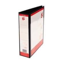 Image of 5 Star Office A4 Presentation Lever Arch File Polypropylene 58mm Black