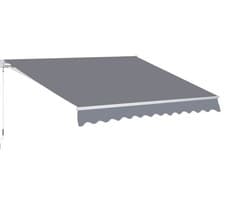 Image of Outsunny 3 x 2.5m Manual Awning Canopy Sun Shade Shelter Retractable for Garden