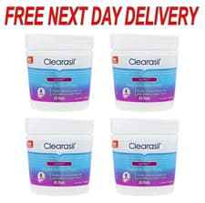 Image of 4 x Clearsil 4-In-1Ultra Rapid Action Face Wipe Pads 65, For Acne Prone Skin x4