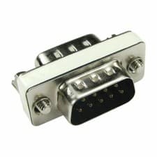 Image of 9 PIN Male to male Gender Changer Converter DB9 Serial Adapter RS232 Connector