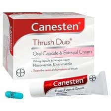 Image of Canesten Thrush Duo 150mg - Oral Capsule (Tablet) & Cream w/w