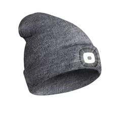 Image of Rechargeable LED Beanie Light Hat USB Battery Thermal Winter Wam Material 5 Hour