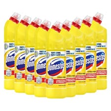 Image of Domestos Thick Bleach Eliminates Bacteria Viruses Citrus Fresh, Pink Power 750ml
