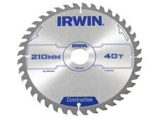 Image of Irwin Construction Circular Saw Blade 210 x 30mm x 40T ATB