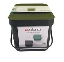 Image of Brabantia Sort & Go Food Waste Bin 6 Litre Black (Rare) New Free P&P Countertop