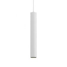 Image of Modern Design White Cylinder Pendant Light 1 Bulb RD-0730