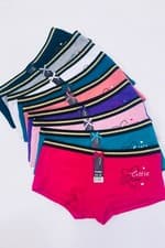 Image of 6 Boxer Briefs Short LITTLE STAR Boyshort Sexy Women Teen Underwear Panties 8532