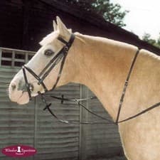Image of Leather RUNNING Martingale by Windsor Equestrian Pony Cob Full Size Black Brown