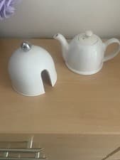 Image of White Retro Teapot Very Original