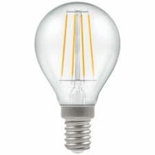 Image of CROMPTON LED Round Filament Clear Dimmable 5W 2700K SES E14 Golf Ball 7246