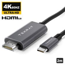 Image of USB C Type C to HDMI 2m 4K Braided USB Cable For Macbook iPhone 16 Samsung S25