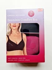 Image of Comfort Bra for Woman Carole Hochman Seamless 2 Pack Wire-free Bra Size M