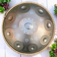 Image of HANDPAN Best Quality Hand Steel Drum 10/12/14 notes D/G Kurd Gift 1.07 Thick