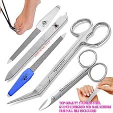 Image of Toe Nail Scissors Extra Long Handle Pedicure Manicure Chiropody Podiatry Scissor