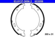 Image of Brake Shoe Set, parking brake ATE 03.0137-3056.2