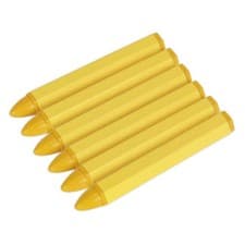 Image of Sealey TST14 Tyre Marking Crayon - Yellow Pack of 6