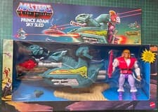 Image of Masters of the Universe Origins Prince Adam Sky Sled NIB 2020 He-Man