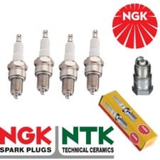 Image of NGK Spark Plug - BPR4FS - fits Kohler Engines & Grass Mowers - 1127 x4