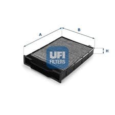 Image of Cabin filter Activated Carbon Filter 54.201.00 UFI for RENAULT MEGANE II
