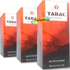 Image of 3x Tabac Original Eau De Cologne Splash for Men 150ml