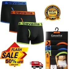 Image of Mens Underwear Rich Cotton Black Boxer Short S, M, L, X-LARGE Size Pack of 9 &12