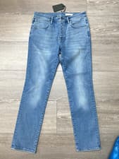 Image of NEW ALLSAINTS CIGARETTE WASHED INDIGO JEANS, W32