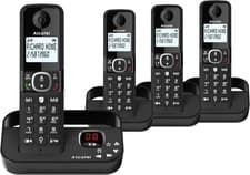 Image of Alcatel F860 Voice Quad-Cordless Phone,Answering Machine Call Blocking Telephone