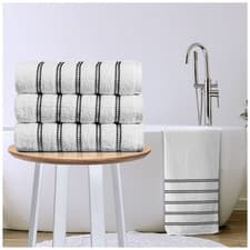 Image of 3PC 100% Egyptian Cotton Towel Bale Set Bath Hand Face Towels Bathroom Accessory