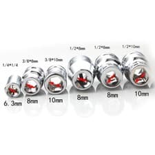 Image of Hex Bit Holder Socket 1/4 Sq Drive To 1/4 Hexagon-Screwdriver Tool-Converter