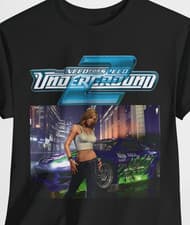 Image of NFS U2 Need for Speed Underground 2 Shirt Retro Street Racing Game PS2 Fans Tee