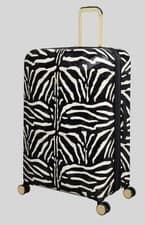 Image of IT Luggage Sheen Zebra Hardshell Suitcase- Cabin Case 55.5 CM 8 WHEEL