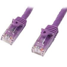 Image of StarTech Cat5e Ethernet Patch Cable with Snagless RJ45 Connectors - 10 m Purple