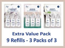 Image of 9 x Glade Sense And Spray Compatible Instant Refills Air Freshener Choose Scents