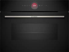 Image of Bosch Series 8 Built-in Compact Oven with Microwave Function Black CMG7241B1B