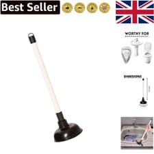 Image of Large 150mm Plunger with 400mm Handle – Eco-Friendly Drain Unblocker Tool