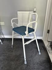 Image of Aidapt Malling Perching Stool with Arms and Padded Back - VG837