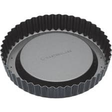Image of MasterClass Non-Stick Raised Loose Base Fluted Flan Tin 20cm