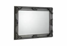 Image of Julian Bowen Rococo Pewter Rectangular Wall Mirror